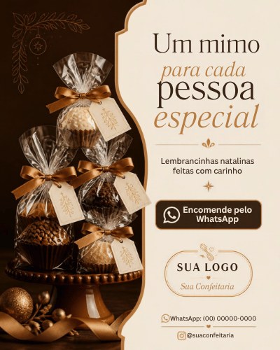 Prévia da arte de lembrancinhas natalinas