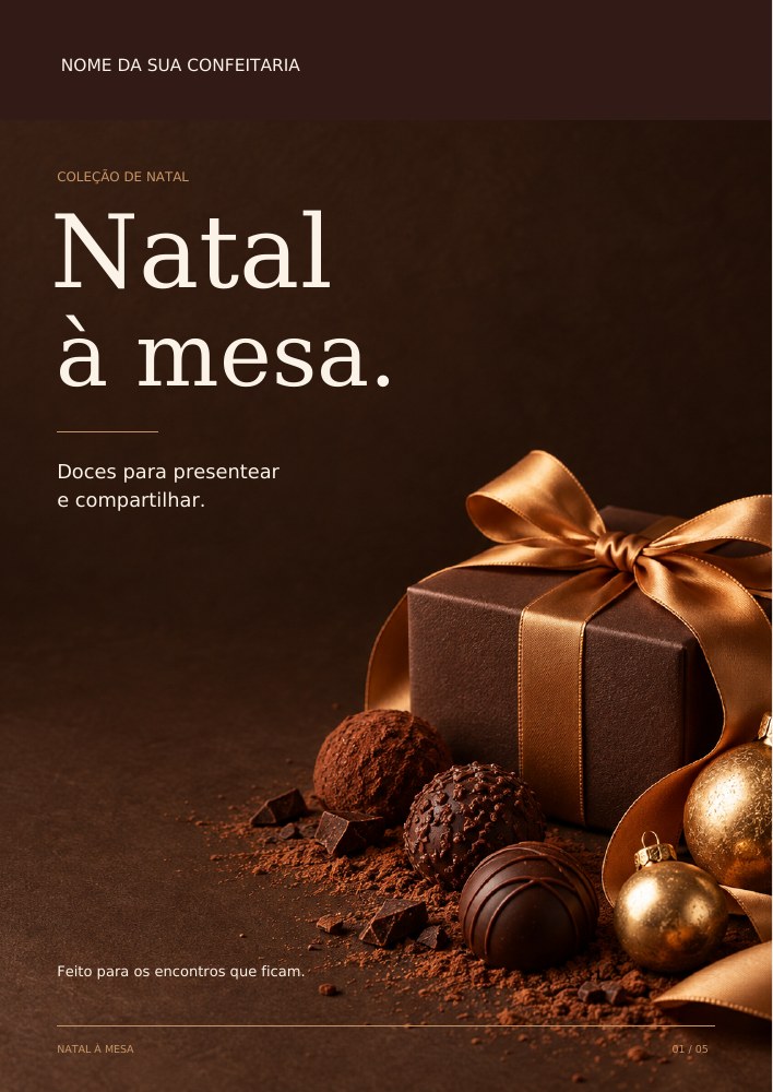 Prévia do catálogo preenchível incluído no kit